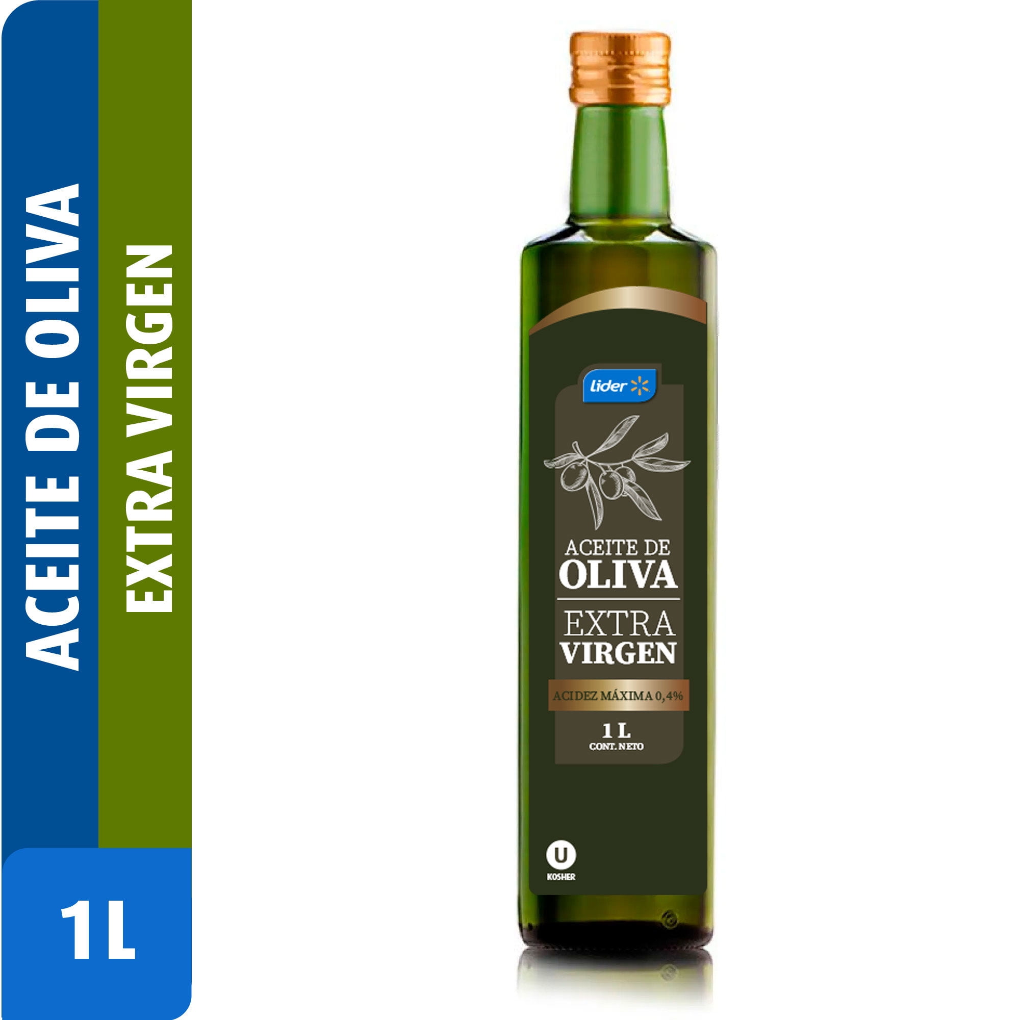 Aceite Oliva Extra Virgen Botella 1 L Lider