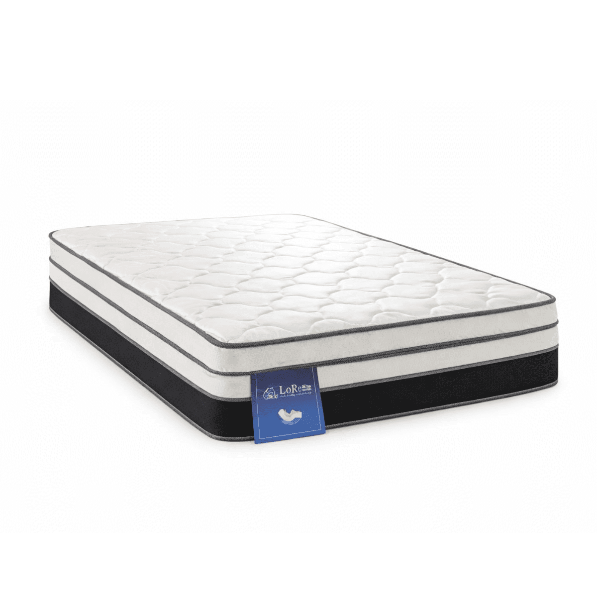 Lore - Colchón 1.5 Plazas Doble Pilo Premium | 105×190×28 Cm | Máximo Confort Y Soporte