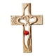 thumbnail image 3 of Cruz De Madera Tallada Corazón Entrelazado Para Acción De Gracias Cumplea?os Día De San Valentín Estándar De Madera, 3 of 5