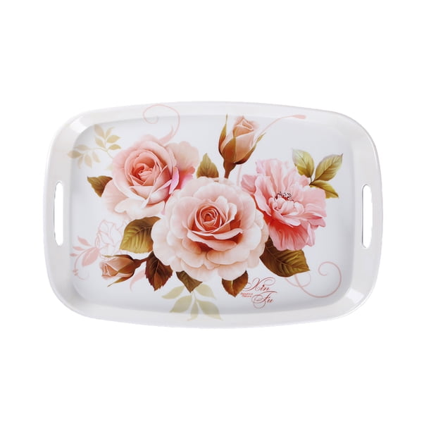 Bandeja para servir Bandeja decorativa con asas Bandejas para servir rectangulares multiusos