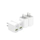 thumbnail image 1 of Bloque de carga USB C, carga rápida de doble puerto de 20 W, x4, blanco, 1 of 8