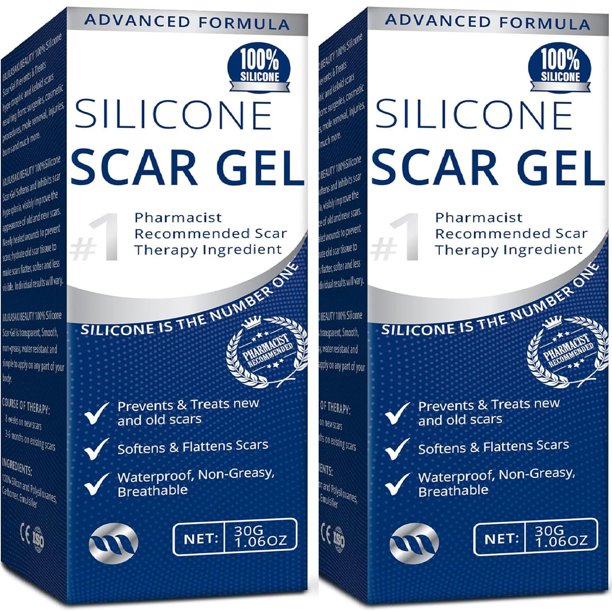 Gel para cicatrices MURASAKI BEAUTY, paquete de 2:2 tubos de 30 ml para cicatrices quirúrgicas