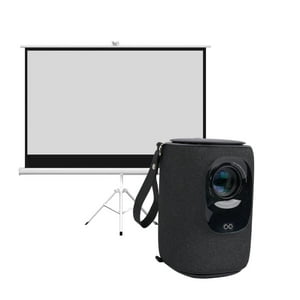 Proyector Portatil Smart Nova 9000Lm + Telon 80"" Levo Negro