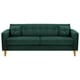 thumbnail image 1 of Sofa New Retro 3CG Felpa 01 Verde Botella, 1 of 6