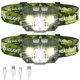 thumbnail image 1 of Linterna frontal LHKNL recargable LED verde - 2 unidades, 1 of 6