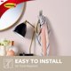 thumbnail image 4 of Wall Hooks Command, 2 ganchos dobles grandes de níquel cepillado, 4 of 9