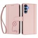 thumbnail image 3 of Funda Cartera Trébol para Samsung Galaxy A15 con Ranuras Tarjetas y Carga Inalámbrica Rosa, 3 of 6