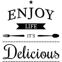 Rienda Libre Graphics - Decomural Enjoy Life Food Ws-46115