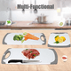 thumbnail image 3 of Tabla Cortar De Cocina Picar Plástico Carne Verduras 3pcs Tabla De Cortar Gris, 3 of 3