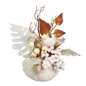 Magideal - Flor De Calabaza Falsa, Decoración De Otoño, Bayas Navideñas, Fiesta De Acción De Gracias, Accesorios De Fotografía, Adorno, Centros De Mesa, Hojas De Estilo A