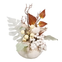 Magideal - Flor De Calabaza Falsa, Decoración De Otoño, Bayas Navideñas, Fiesta De Acción De Gracias, Accesorios De Fotografía, Adorno, Centros De Mesa, Hojas De Estilo A