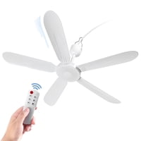 Ventilador De Techo Mengnessly 70 Cm Ac 110V/Dc 12V Con Mando A Distancia