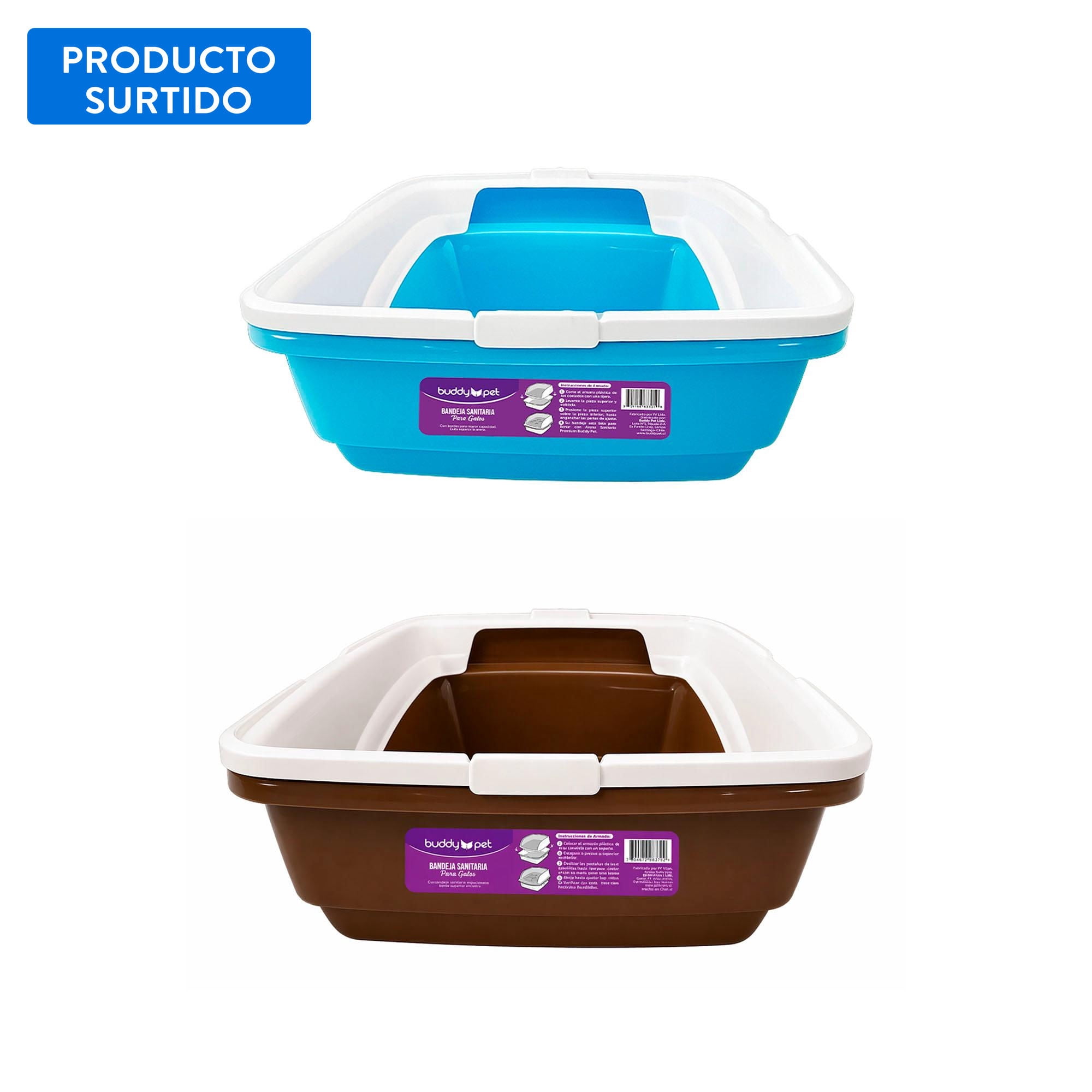 Bandeja Arena Sanitaria De Gato 43x32x14 Cm 1 Un Buddy Pet