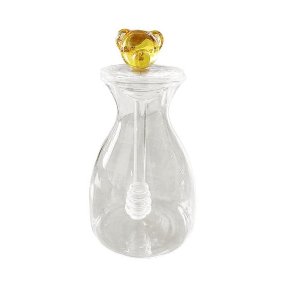 Olla De Miel De Colmena, A Prueba De Polvo, Reutilizable, Transparente, Para Mesa De Comedor, Jarabe, Hogar, Oso