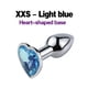 thumbnail image 1 of 1pc Waterproof Stainless Steel Anal Plug with Crystal Design - Perfect for Beginners and Couples - Enhance Your BDSM Experience, 1 of 5