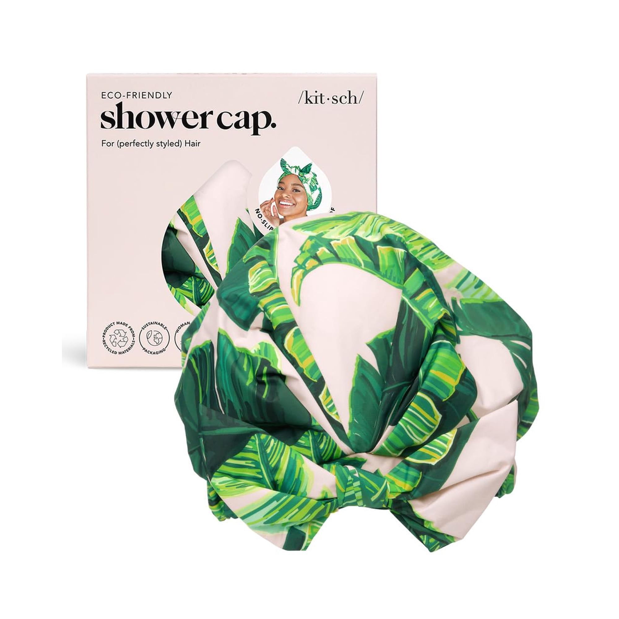 Gorro De Ducha Kitsch Luxury, Reutilizable, Impermeable, Para Mujer