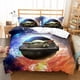thumbnail image 1 of Star-Wars Yo-da 3 Pcs Comforter Set with 2 Pillowcases,Star-Wars Yod-a Bedding Set Sheet Set for Kids Adults,All Season Lightweight, 1 of 5