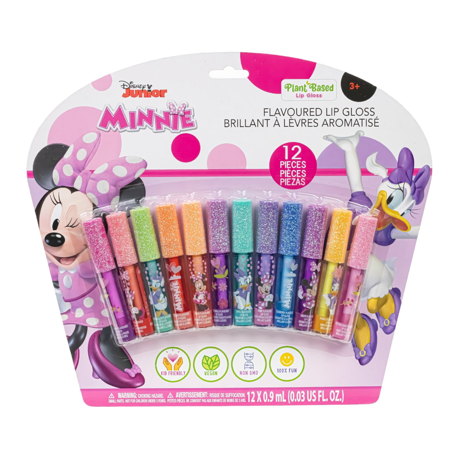 Set De Brillo De Labios Townley Girl Disney Minnie Mouse, 12 Piezas
