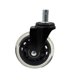 thumbnail image 2 of Ruedas de ruedas Creeper | Conjunto de 5 | Goma de hoja de rodillo | Ruedas pesadas de 3 pulgadas | Hardware de reemplazo incluido | 360 grados sin ruido (negro), 2 of 3