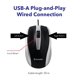 thumbnail image 5 of Ratón Verbatim Óptico USB con Cable Plateado, 5 of 6