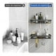 thumbnail image 4 of Set De Repisas De Baño Adhesivas - Organizador De Ducha X2 30cm negro. Incluye tornillos y adhesivo sin clavos. Dos métodos de instalación., 4 of 6