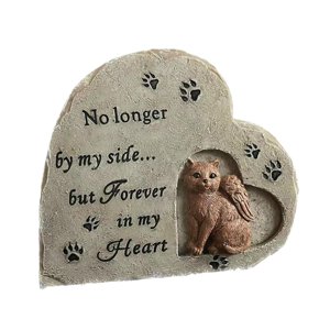 Ioensy - Piedra Conmemorativa Para Gatos, Regalo Para Pérdida De Perro, Lápida Para Mascotas Para Patio Exterior