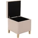 thumbnail image 2 of Pouf Baúl Rucato Beige Felpa 46x46x50 cm, 2 of 3