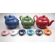 thumbnail image 5 of Tetera RSVP International Stoneware de 1,25 L, color azul claro, 5 of 6