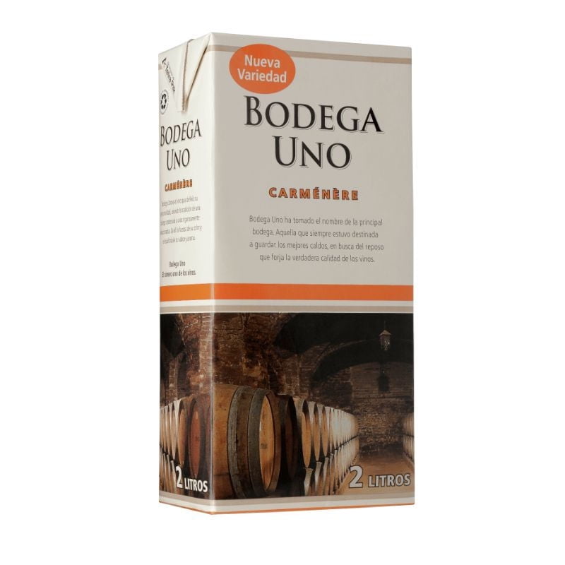 Vino Tinto Carmenere 12° Caja 2 L Bodega Uno