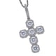 thumbnail image 5 of Oro / Plata Chapado en cobre Circonita Piedra Cruz Colgante Collar Plata, 5 of 5