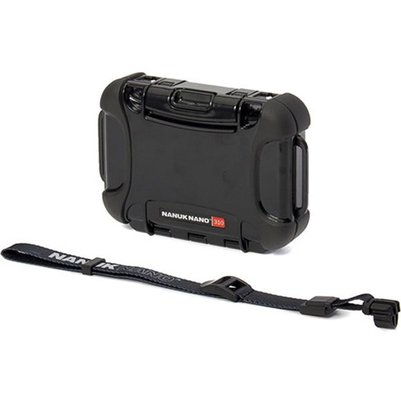 Nanuk 310-0001 Serie Nano Estuche Pequeño Resistente al Agua para Celulares, Cámaras y Electrónicos (Negro)