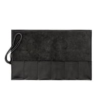 Xusx111 - Reloj De Viaje De Cuero Roll-Watch Case Display Organizador Y Almacenamiento Para 6 Relojes, Accesorio De Regalo Para Amantes Del Reloj (Negro, Excluyendo Relojes)