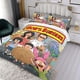 thumbnail image 3 of Las Hamburguesas de Bob Conjunto de sábanas temático, trío de piezas, cómodo y amigable con la piel, diseño único, regalo de decoración para el hogar para familiares, amigos y fans,173cm *218cm, 3 of 6