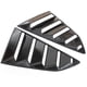 thumbnail image 2 of 1 Par Black Vent 1/4 Quarter Side Window Louver Cover para Chevrolet Camaro, 2 of 5