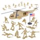 thumbnail image 3 of Helicóptero Playset TimMee Plastic Army para hombre con 24 soldados, 3 of 9