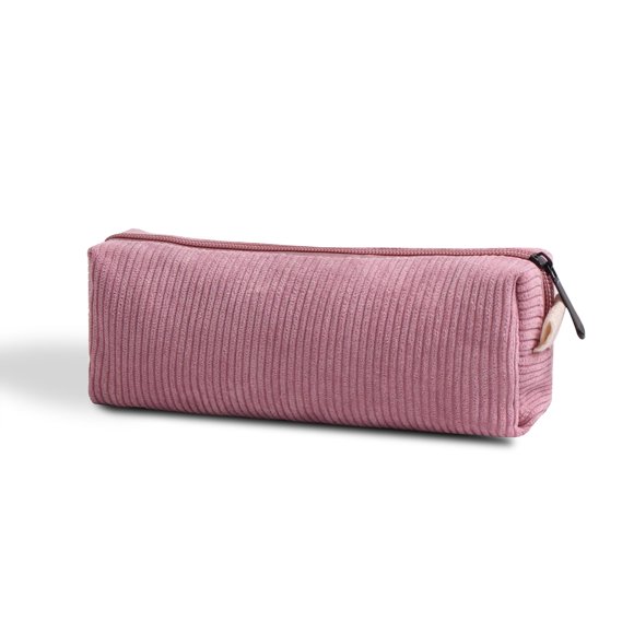 Estuche OZAOZ de pana rosa 21,5 × 7,8 × 5,4 cm
