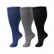 thumbnail image 1 of suxuMhao 3 Pares Calcetines Talla Grande 2XL - Calcetines Atléticos Azul Oscuro y Gris y Negro, Calcetines hasta la Rodilla, Calcetines Grandes, Calcetines Extragrandes, Calcetines hasta la, 1 of 2