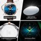 thumbnail image 3 of Reloj Hombre OLEVS Cuarzo Azul Correa Cuero Marrón Impermeable, 3 of 3