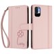 thumbnail image 3 of Funda Cartera Trébol para Xiaomi Poco M3 Pro 5G con Ranuras Tarjetas y Carga Inalámbrica Rosa, 3 of 6