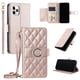 thumbnail image 1 of Funda tipo billetera FOXDOCK para iPhone 11 Pro Max – Tapa abatible con correa para mujer, 1 of 5
