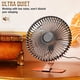 thumbnail image 4 of Ventilador de escritorio SLENPET de 15 cm, USB, 4 velocidades, ultrasilencioso, color bronce, 4 of 8