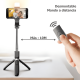 thumbnail image 3 of Trípode De Palo Selfie Para Móvil 1m Luz Control #1, 3 of 3
