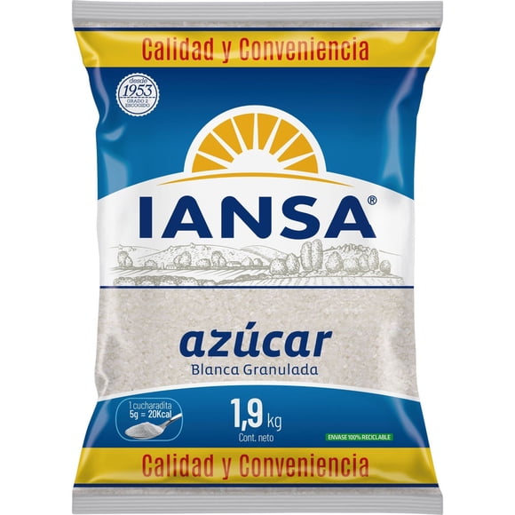 Azúcar blanca granulada, 1.9 kg