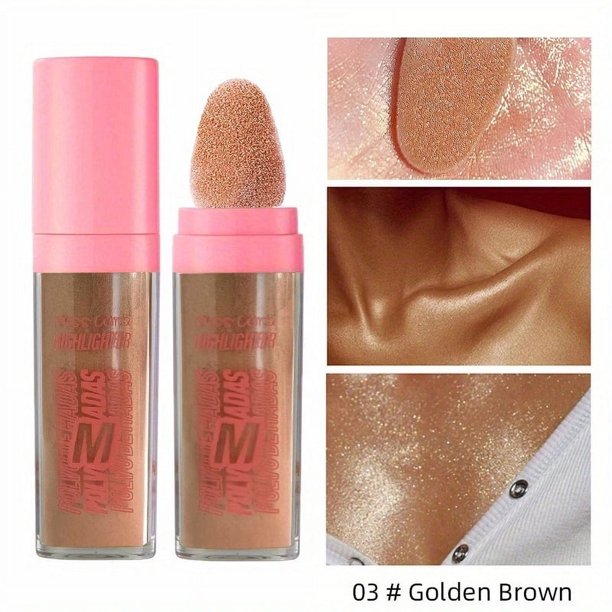 Fairy Highlighter Powder , Brightening For Face & Eye & Clavicle Pearlescent Patting Powder, Full Body Three-dimensional Contouring Powder