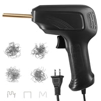 Magideal - Máquina De Reparación De Grietas De Soldadura, Grapas Profesionales De 200 Uds., Kit De Soldador De Plástico De 110V Para Reparación De Automóviles, S Negro