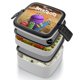 thumbnail image 4 of Pregunta a los StoryBots Fiambrera de Doble Capa, Contenedor de Almuerzo Portátil Apilable, Almacenamiento de Alimentos Hermético a Prueba de Fugas, 1000ml, 4 of 6