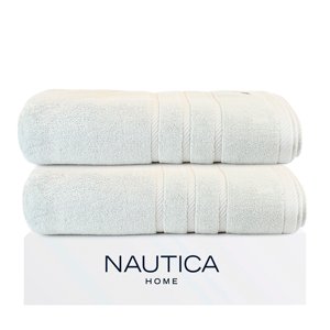 Pack 2 Toallas De Baño Nautica Home 100% Algodón 76X137Cm Gris Claro
