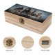 thumbnail image 3 of El Hombre del Norte Caja Organizadora de Madera Rústica - Caja Decorativa Multifuncional para Escritorio, Hogar, Oficina, Joyas y Manualidades, 3 of 6