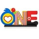 thumbnail image 2 of C1krint Plim Plim ONE Letter Signo Centro de mesa de madera, Circo Payaso Plim Plim Tema P, 2 of 2