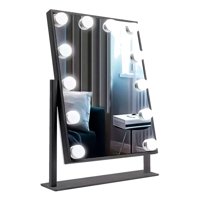 Aspor - Espejo Tocador Maquillaje Hollywood De 12 Leds Usb 3 Modos